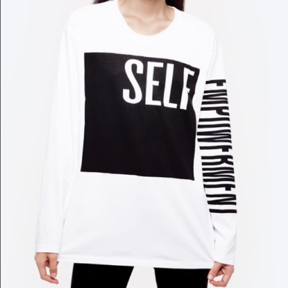 Daya by Zendaya SELF EMPOWERMENT Long Sleeve Top